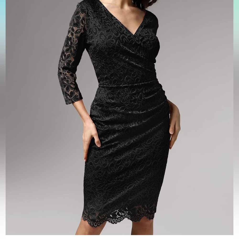 Black Lace Formal Dress